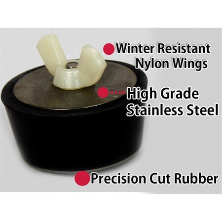 Technical Products No.13.75 Winter Rubber Plug - 2.5 in. Pipe SP21375